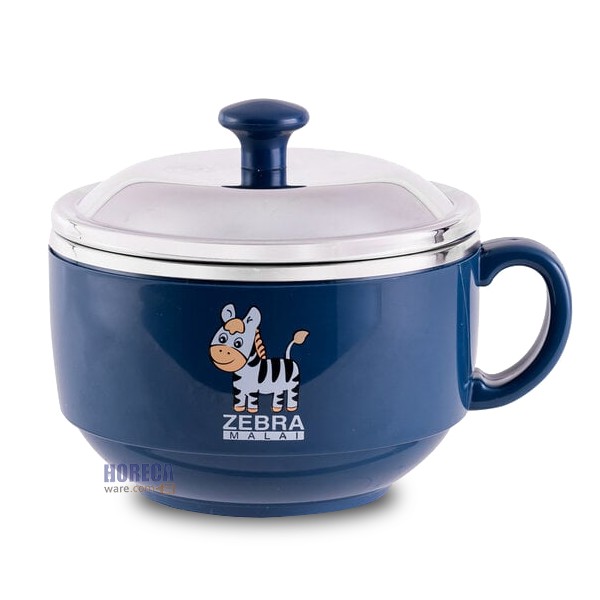 ถ้วยซุป Smart พร้อมฝา หัวม้าลาย