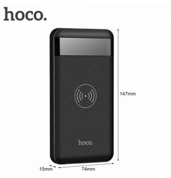 hoco รุ่น J11 แบตสำรอง Wireless Charger power bank 10,000 mah（ขาวกับดำ)