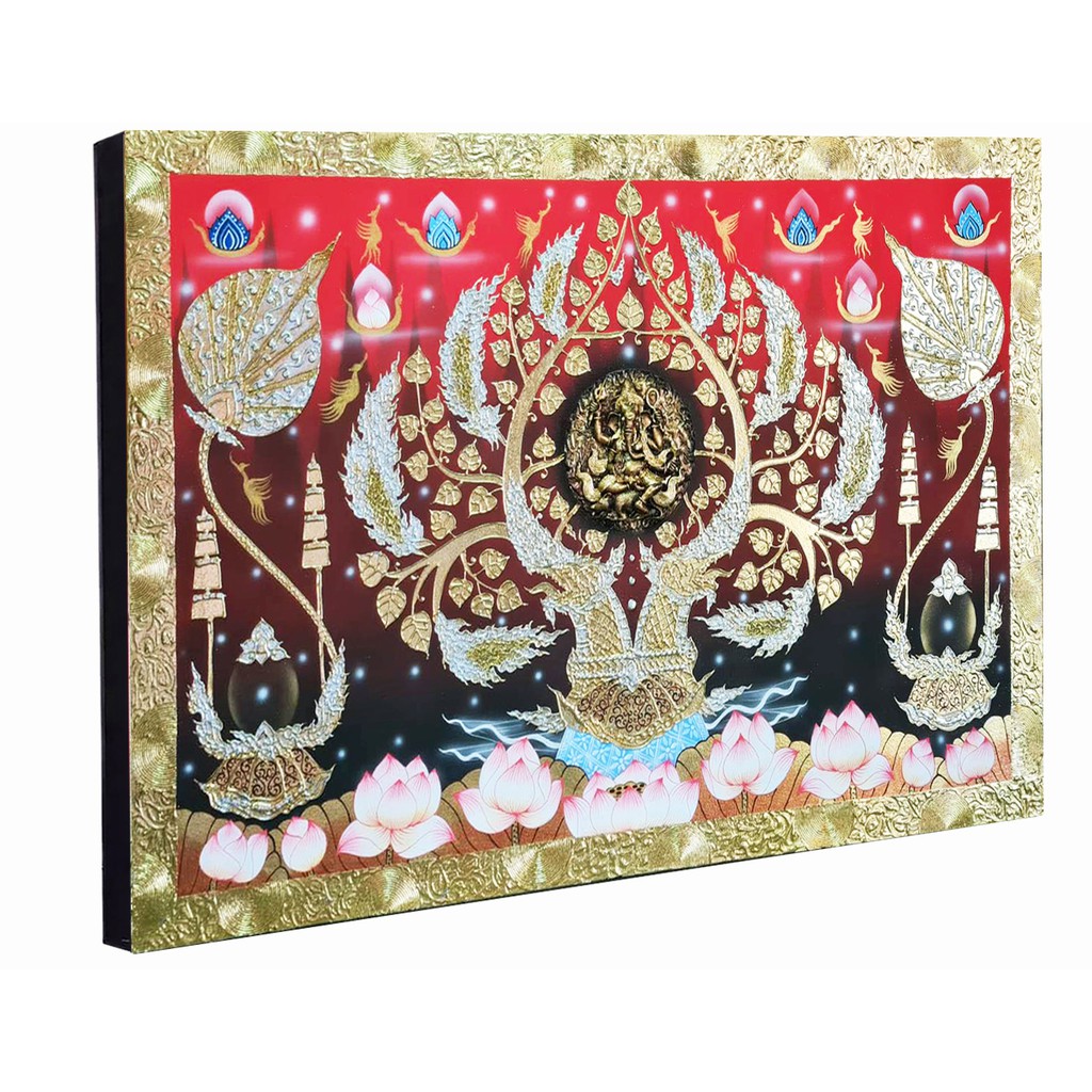 ภาพวาดต้นโพธิ์ A0021