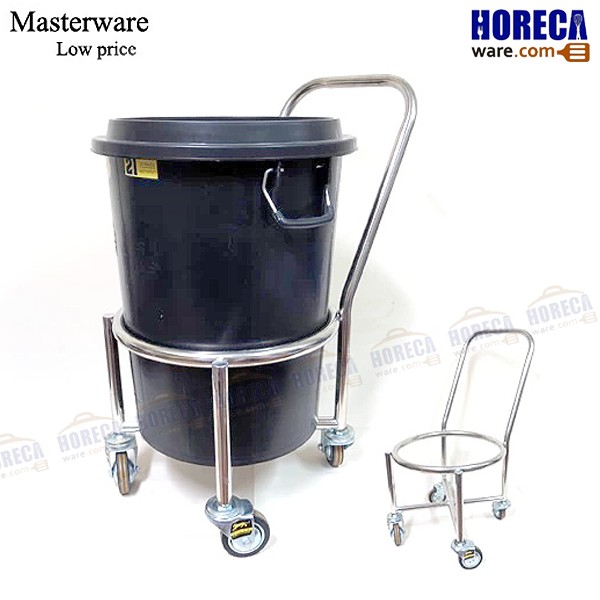 รถเข็นเก็บถังขยะ พร้อมถัง 21GL(80ลิตร)