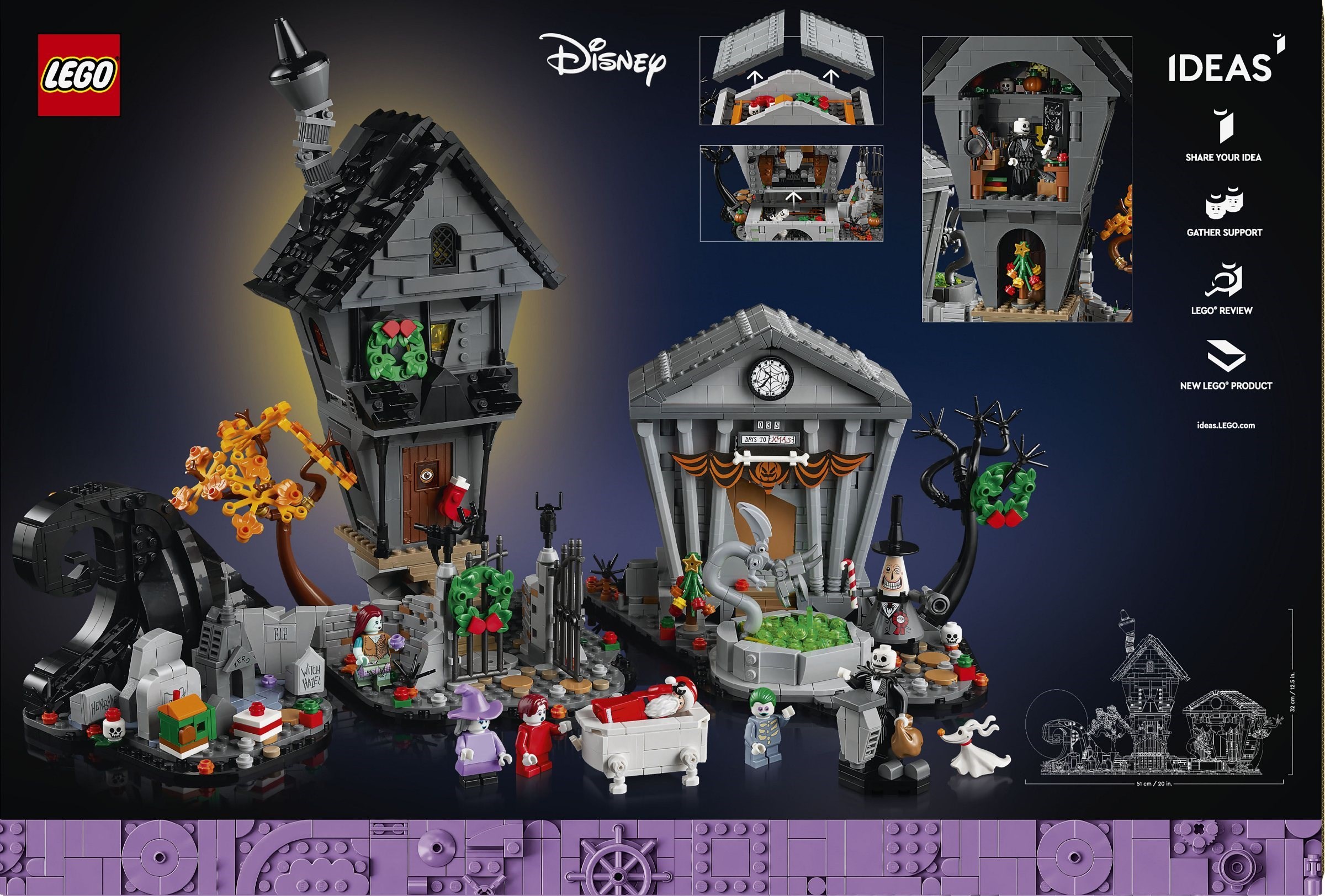 LEGO เลโก้ 21351 Disney Tim Burton's The Nightmare Before Christmas