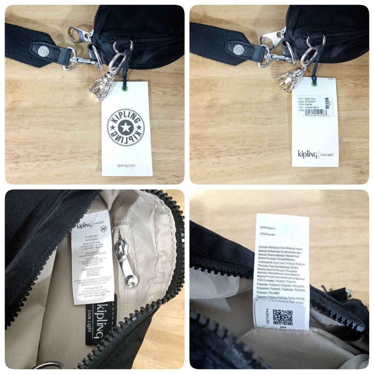 กระเป๋าคิปลิ้ง กระเป๋าคิปริ้ง KIPLING Saddle bag กระเป๋าคล้องไหล่ คล้องแขน