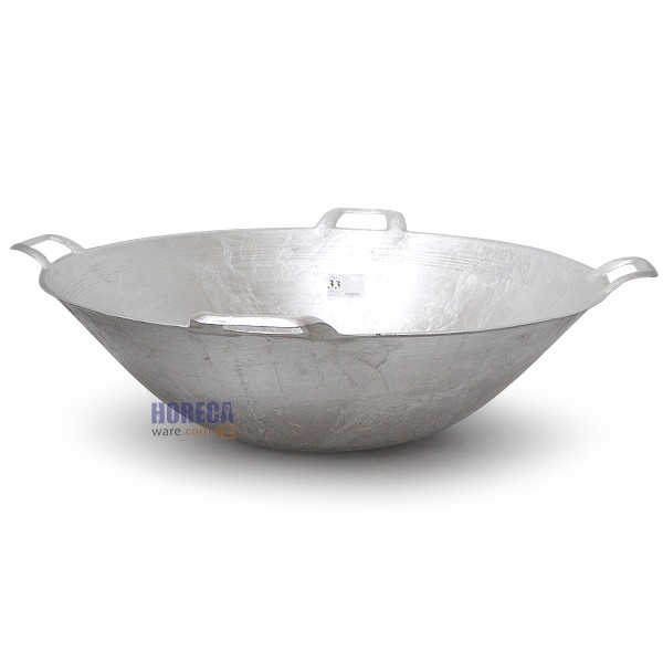 กระทะอลูมิเนียมแบบ 4 หู ใบบัว เบอร์ 33 ตราลูกศร