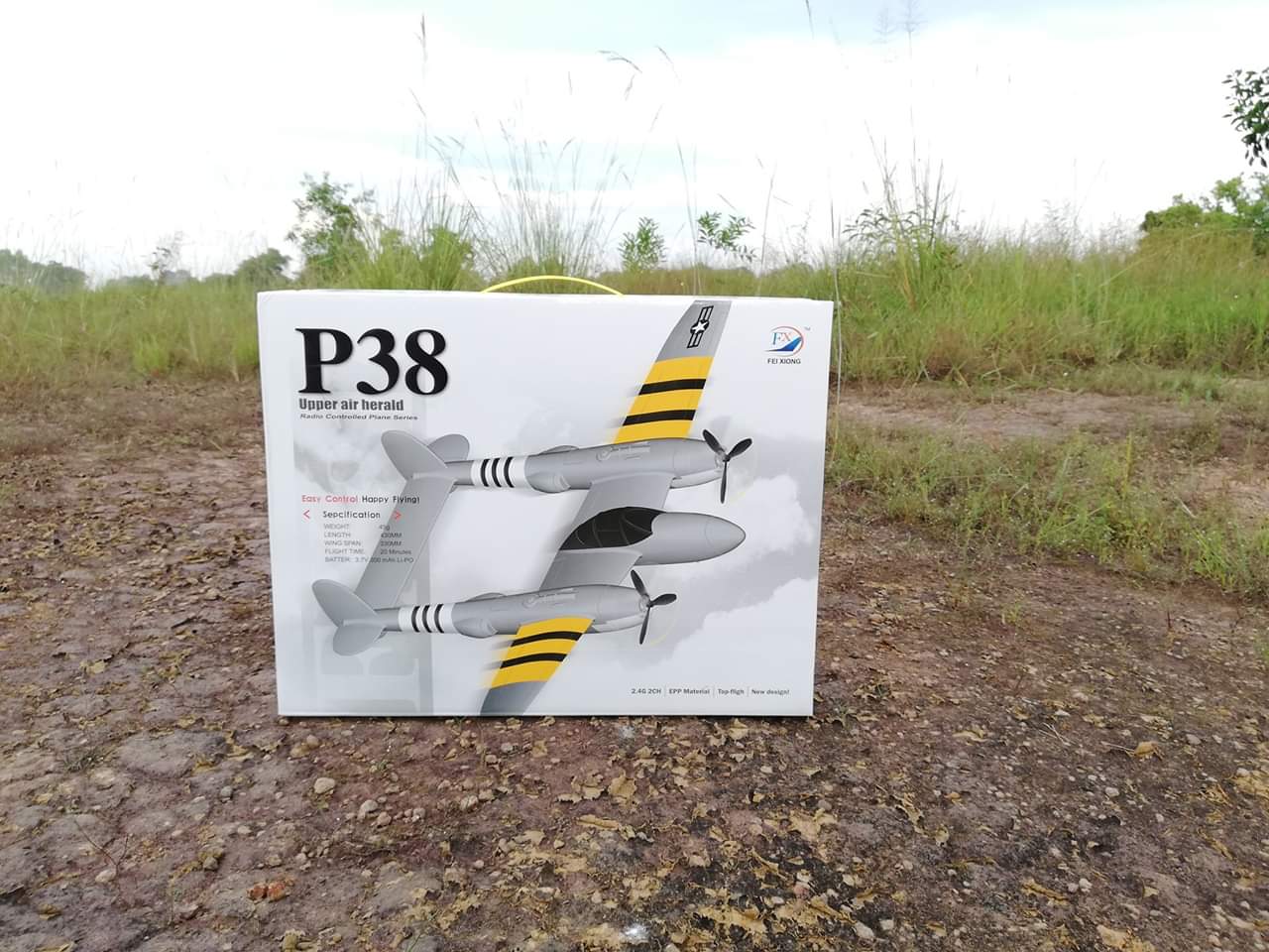 FX-816 P38 RC เครื่องบินบังคับวิทยุ RTF 2.4GHZ 2CH EPP