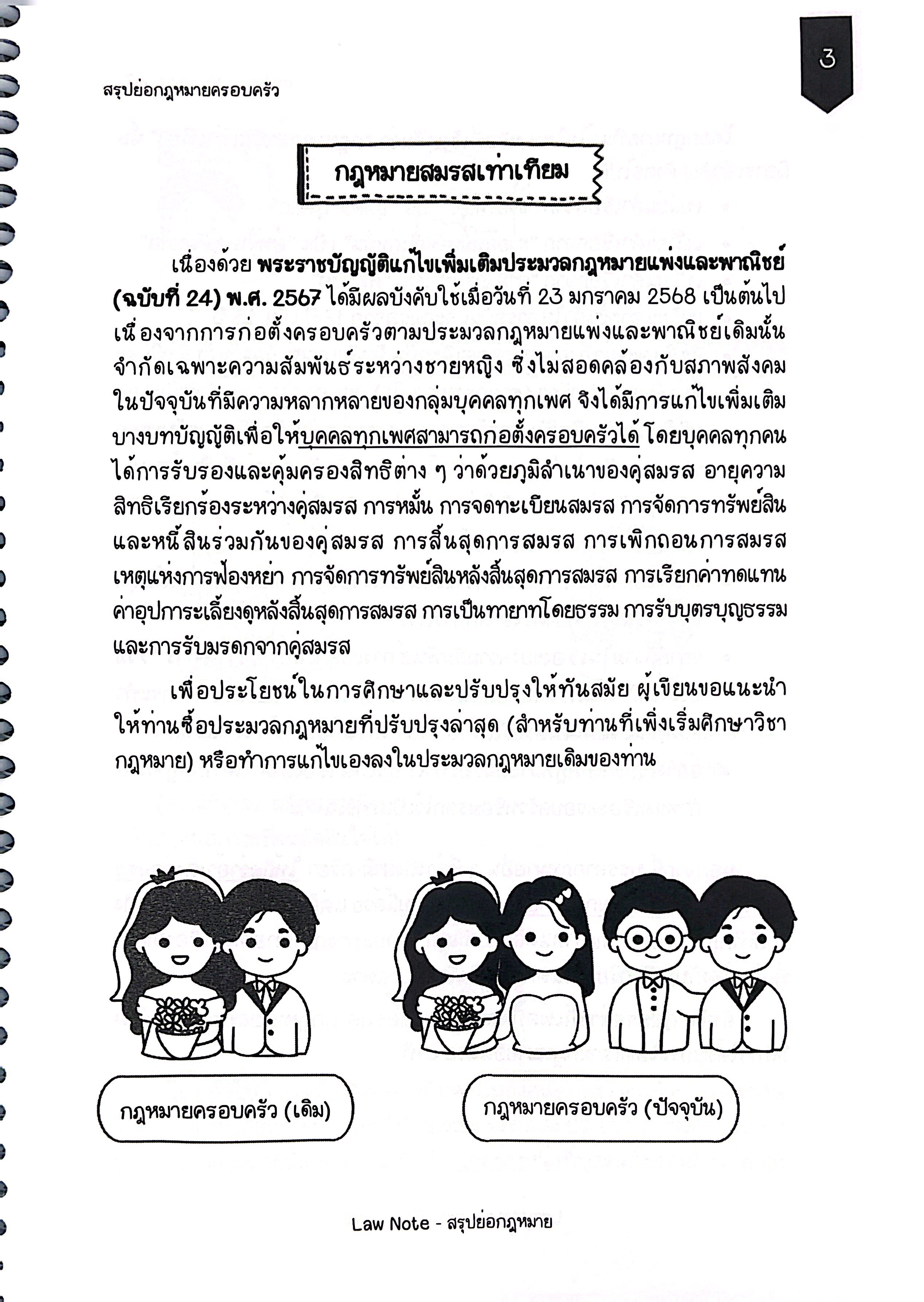 L4 สรุปย่อกฎหมาย ครอบครัว (Law Note)