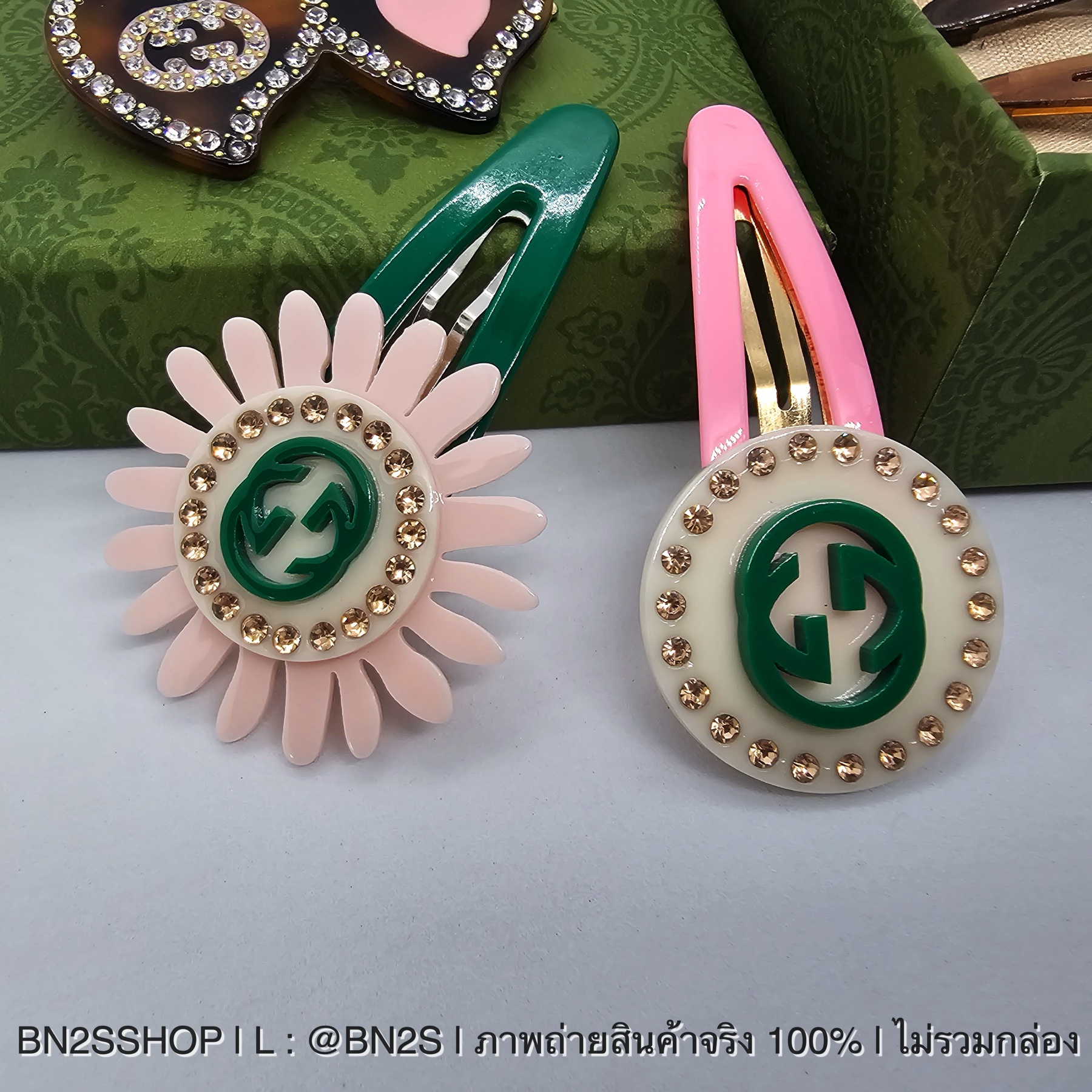 Gucci Gucci Kids Flower Appliqué Hair Clip กิ๊บหนีบผมกุชชี้ รูปดอกทานตะวัน