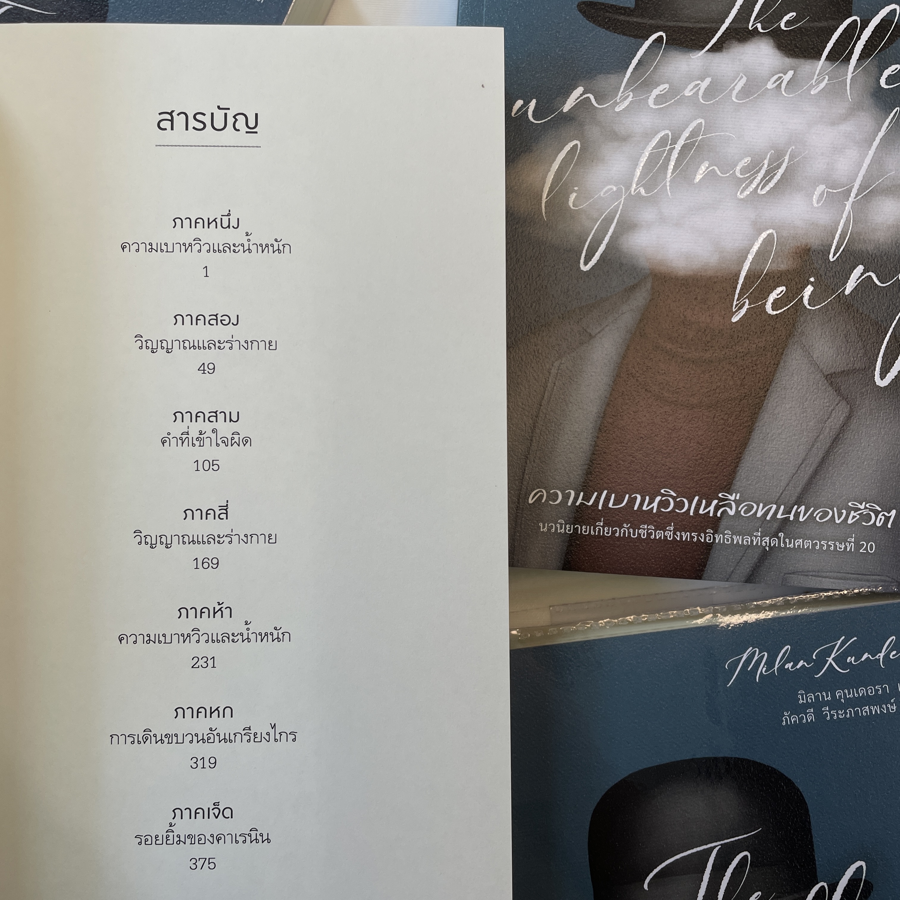 ความเบาหวิวเหลือทนของชีวิต /ผู้เขียน: มิลาน คุนเดอรา /สำนักพิมพ์: words publishin