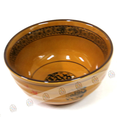 ชามบะหมี่ ลายจีน สีน้ำตาล 6" Ceramic (gg-glw-6)***งดจัดส่ง***