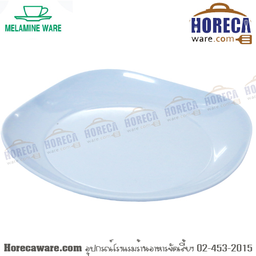 [ฟ้า] จานสี่เหลี่ยมมุมมน 10" เมลามีนแวร์ [me-2-N1644-1]