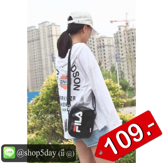 🔥กระเป๋าแฟชั่น สะพายข้าง Fila ฟิล่า No.flla PU0001