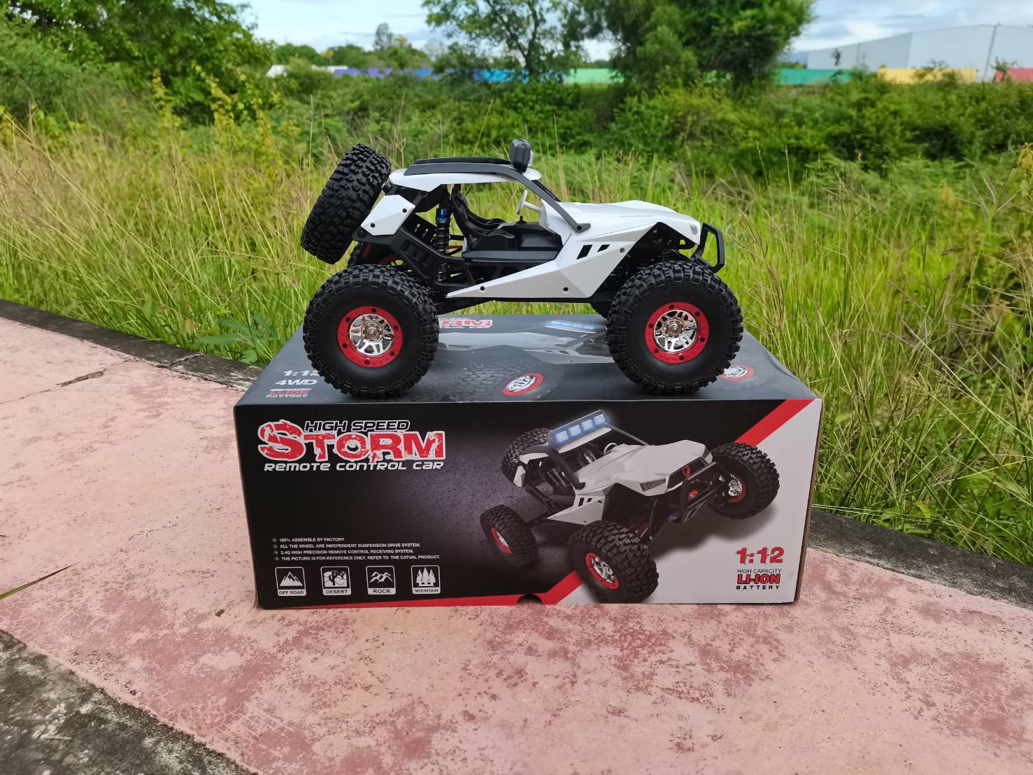 "รถบังคับวิทยุ OFF-ROAD WL-TOYS&XK NO.12429 4WD.ระบบ SERVO เลี้ยว+เล่งตามมือ แบตเตอร์รี่ lipo 7.4V 1500Mah ระบบกันน้ำ ชุดพร้อมเล่น"
