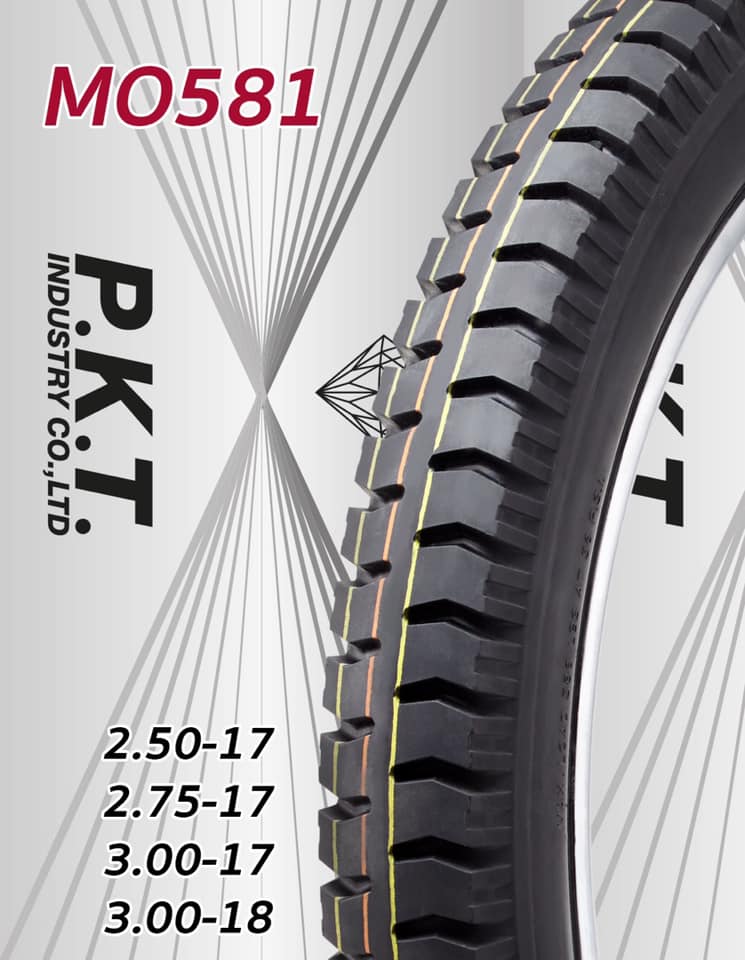 ยางนอก 2.75-17 PKT MO581 (ลายบรรทุก)