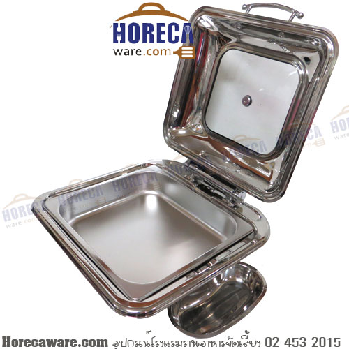 F1 Food warmer, small size, curved legs, adjustable lid, lid, viewfinder, glass, spoon holder [gg-f-1217]
