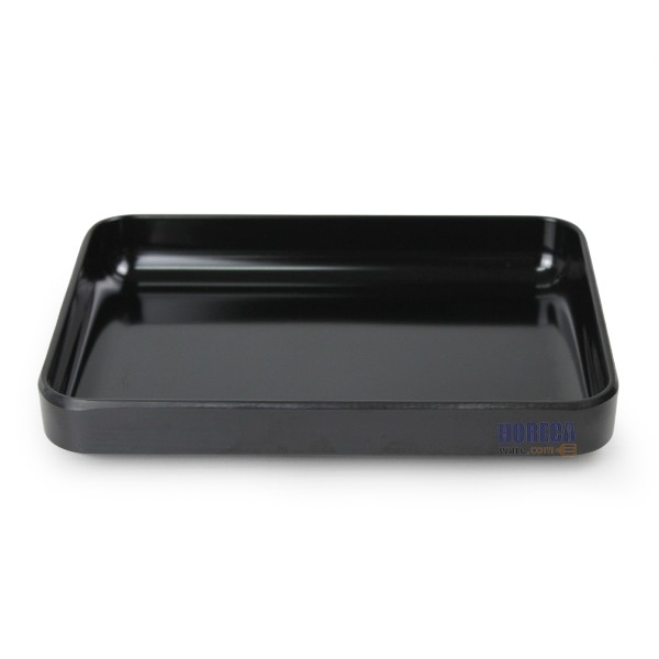 [Black] Square Shabu Tray 6x8 inches, Smiling Fish