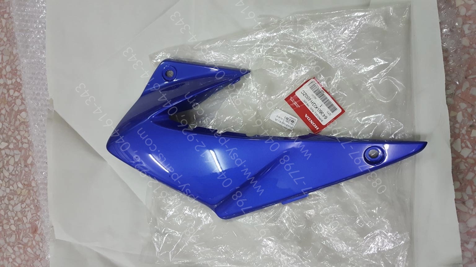 ฝาครอบข้างหม้อน้ำขวา SONIC-ไฟคู่ 04 แท้ๆ สีน้ำเงิน (B325) 64350-KGH-600ZC + ฝาครอบข้างหม้อน้ำซ้าย SONIC-ไฟคู่04 แท้ๆ สีน้ำเงิน (B325) 64360-KGH-600ZC