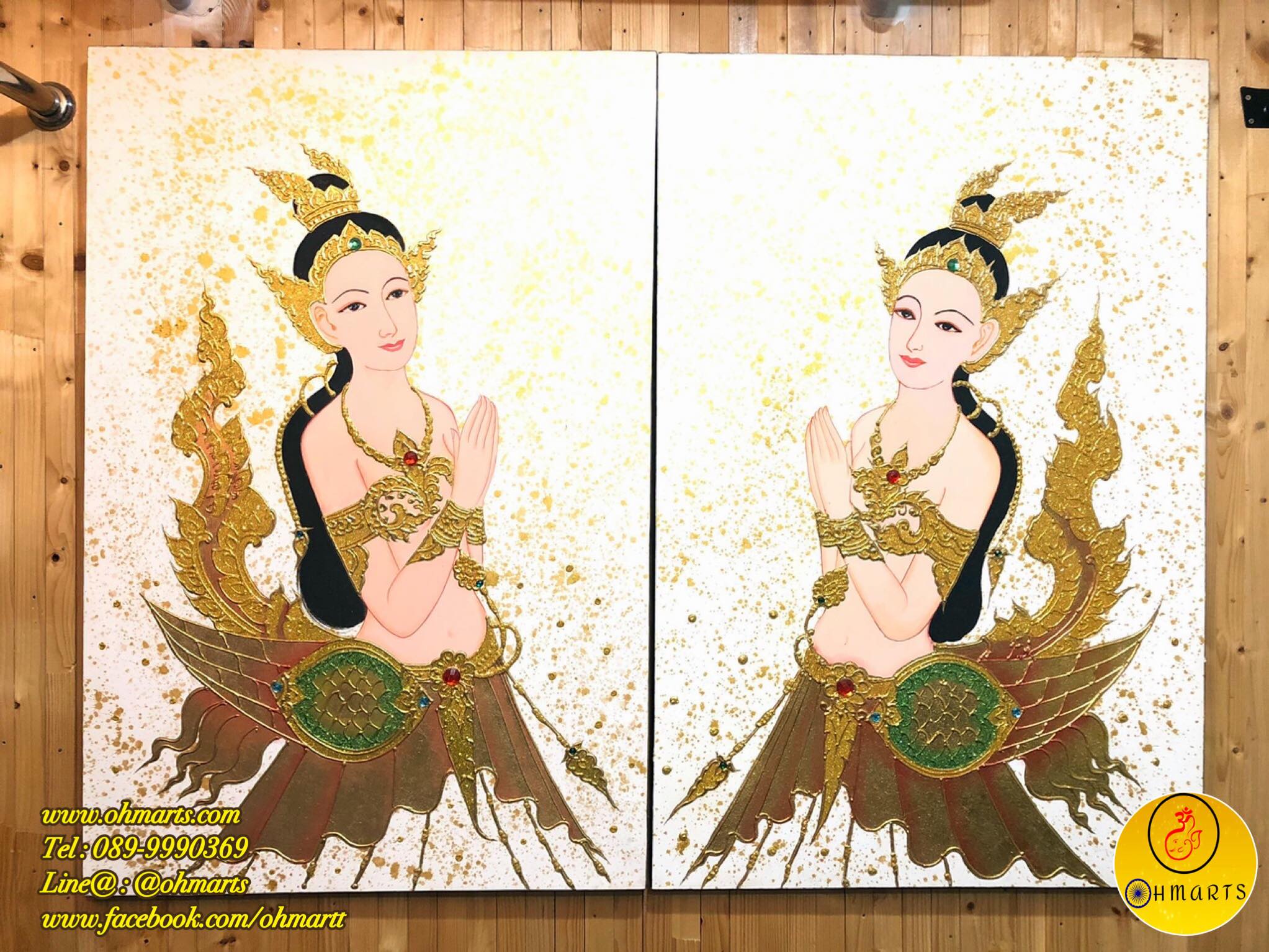 ภาพวาดเอกลักษณ์ไทย B0002