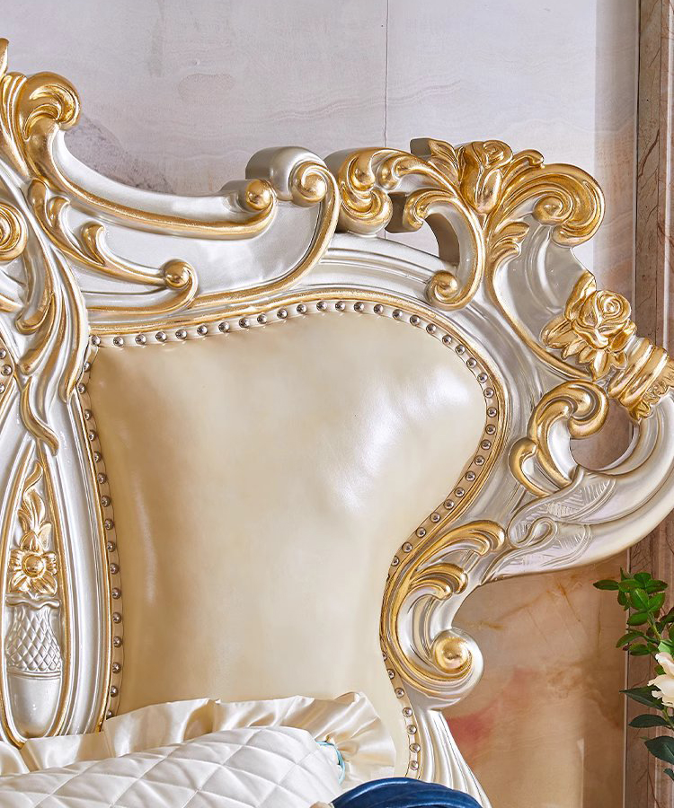 เตียงเจ้าหญิง เตียงหลุยส์ เตียงนอนหลุยส์ รุ่น Gold