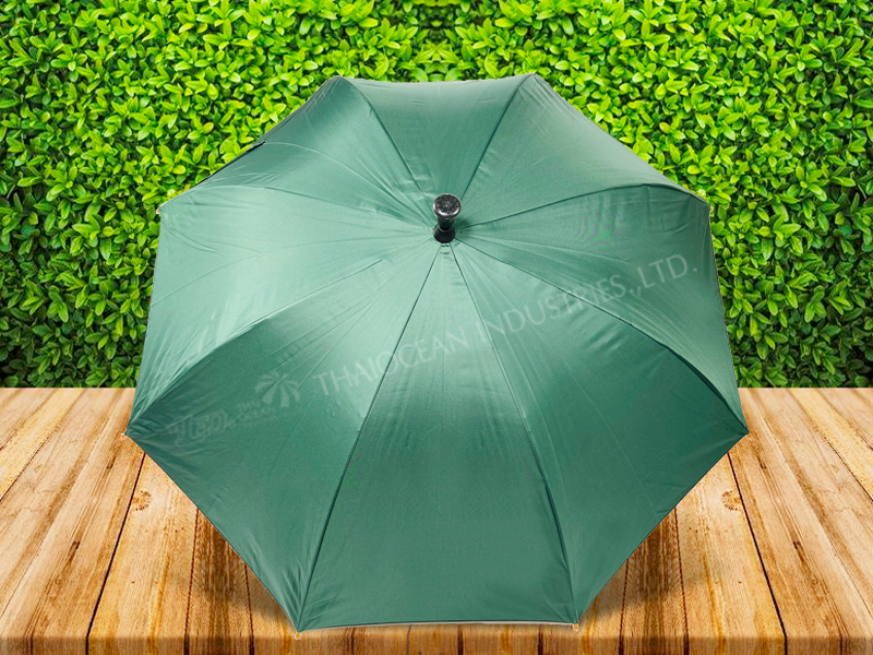 Leo ร่มยาวสปริงไม้เท้า ปลายกันลื่น ผ้า black uv กันรังสียูวี 99% ขนาด 24 นิ้ว