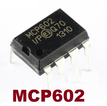 MCP602 CMOS Dual Op-Amp Rail-to-Rail Output Input Offset Voltage 0.7mV Single Supply 2.7V - 6V