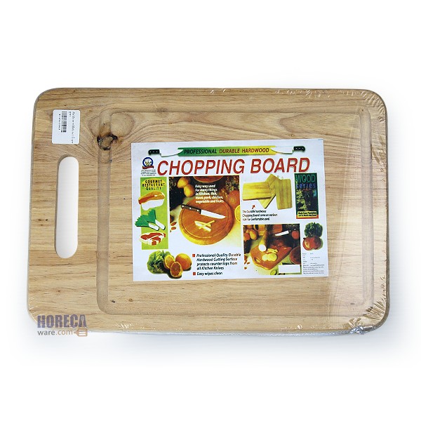 Rubberwood cutting board with handle 8x12 inches, arrow