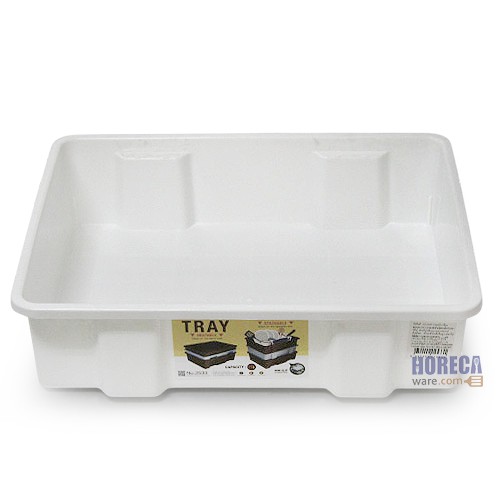 Rectangular stackable dish rack, brown color. (Sahachai Promotion)