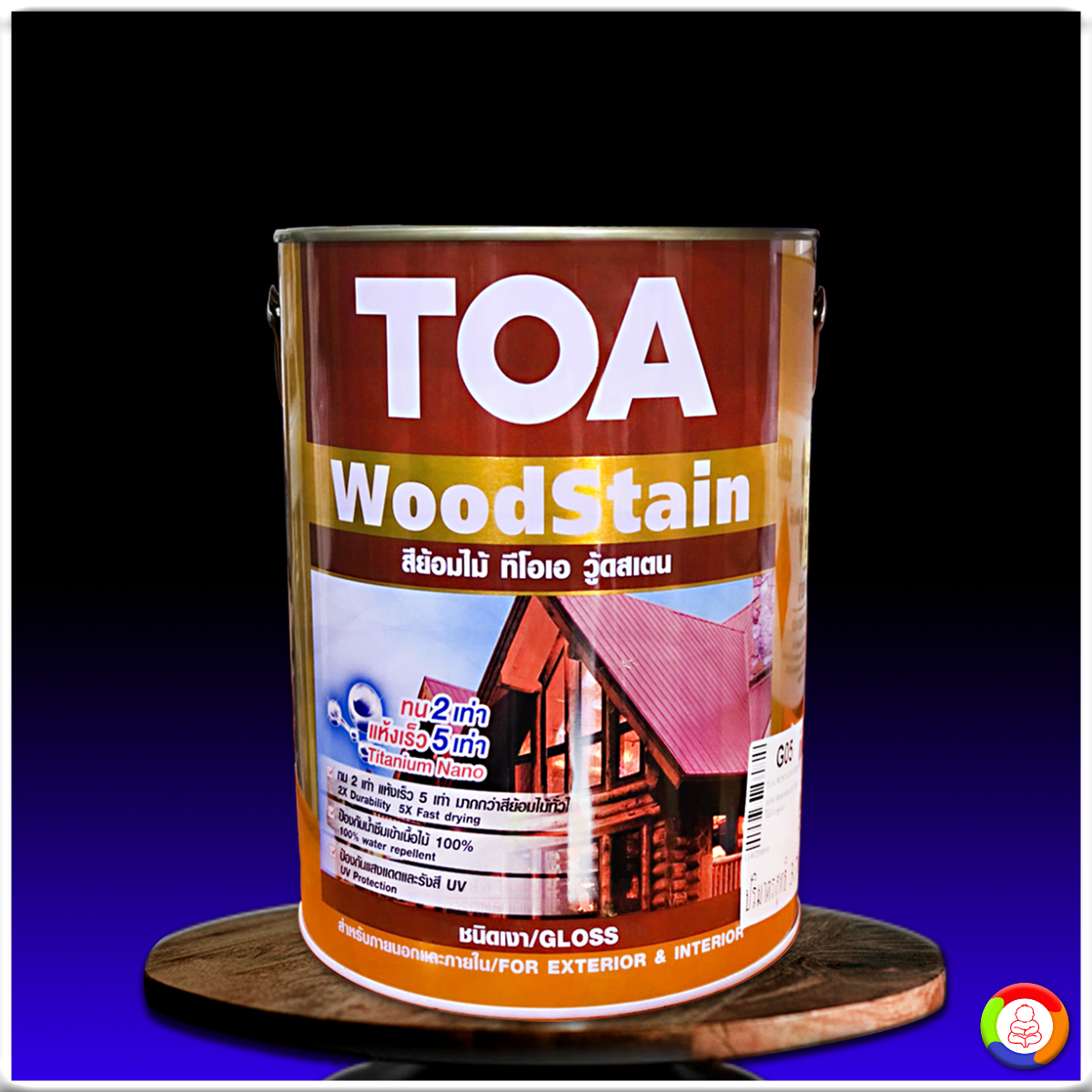 สีย้อมไม้ ทีโอเอ วู้ดสเตน ชนิดเงา TOA WoodStain Gloss