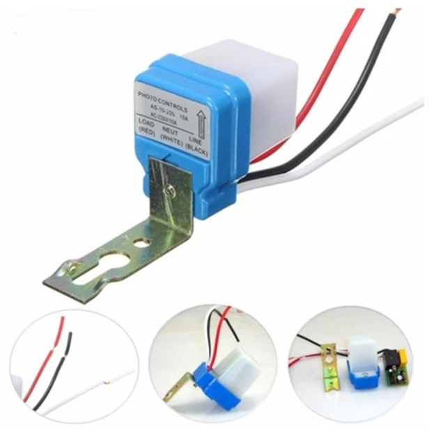 สวิทช์แสง AC/DC 220V 10A Photo switch Light control switch เปิด-ปิดไฟ อัตโนมัติ สวิตช์แสง