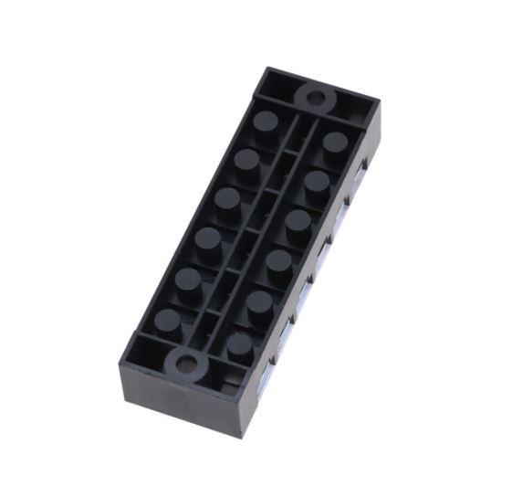 TB-2506 เทอร์มินอล บล็อก 600V 25A TB Series 6 Positions Ways Dual Row Barrier Screw Terminal Block Wire Connector