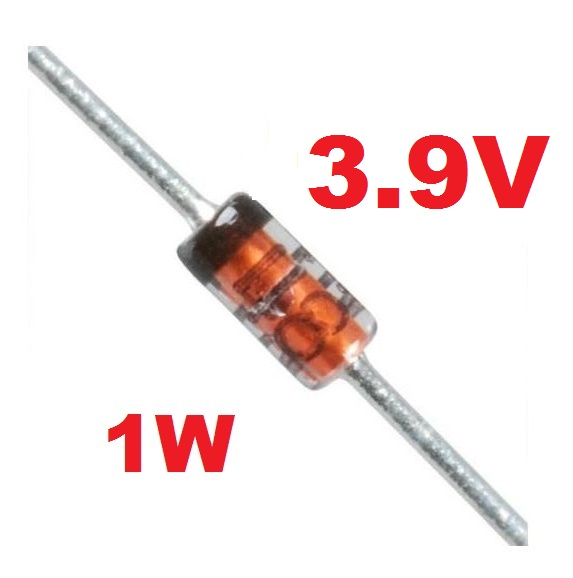 ซีเนอร์ไดโอด 1N4730A 3.9V 1W DO-41 zener diode