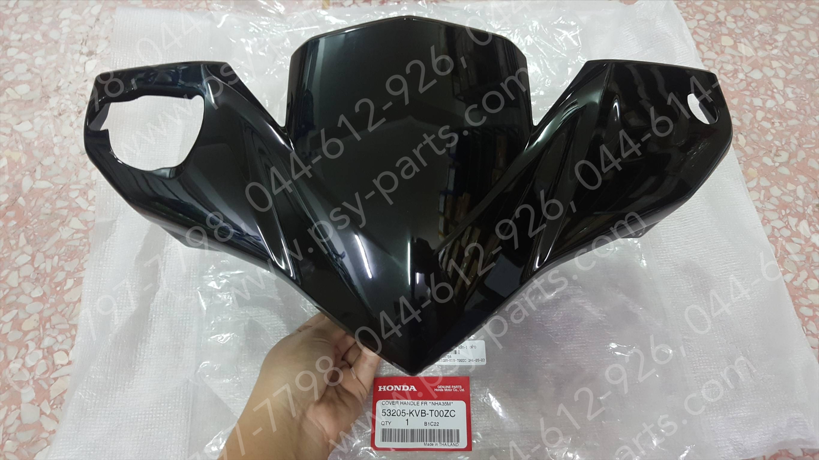 ฝาครอบแฮนด์-หน้า CLICK-I แท้ๆ สีดำ 53205-KVB-T00ZC