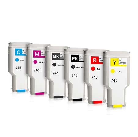 หมึกเทียบเท่าHP 745 For HP Designjet Z2600/Z5600 300ML