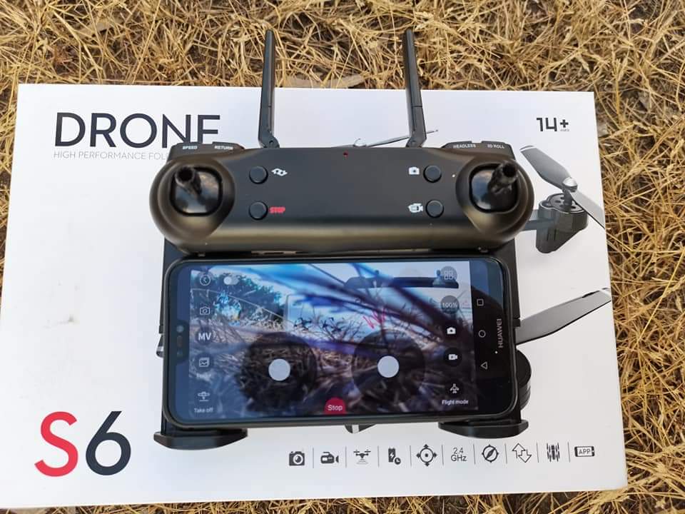 DRONE S6 SMART โดรนติดกล้อง 1080 P FPV WIFI 2.4GHZ มีระบบล็อคความสูงและบินกลับอัตโนมัติ บินง่ายชุดพร้อมเล่น