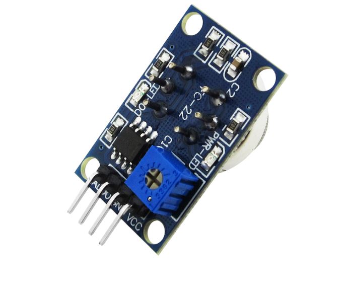 MQ-2 ตรวจจับแก๊สไวไฟ (LPG, โพรเพน, ไฮโดรเจน, มีเทน, แอลกอฮอล์, ควัน) นิยมใช้ในระบบเตือนไฟไหม้และตรวจจับแก๊สรั่วในบ้าน Smoke Gas LPG Butane Hydrogen Gas Sensor Detector Module For Arduino MQ2
