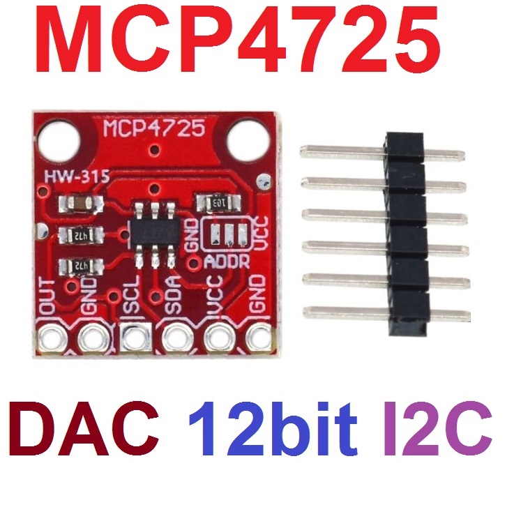 MCP4725 Module I2C DAC Breakout Development Board
