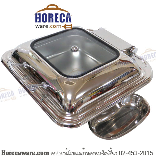 F1 Food warmer, small size, curved legs, adjustable lid, lid, viewfinder, glass, spoon holder [gg-f-1217]