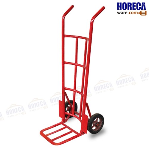 รถเข็นเข่ง 10นิ้ว เหล็กหนา สีส้มแดง มอลรถเข็น