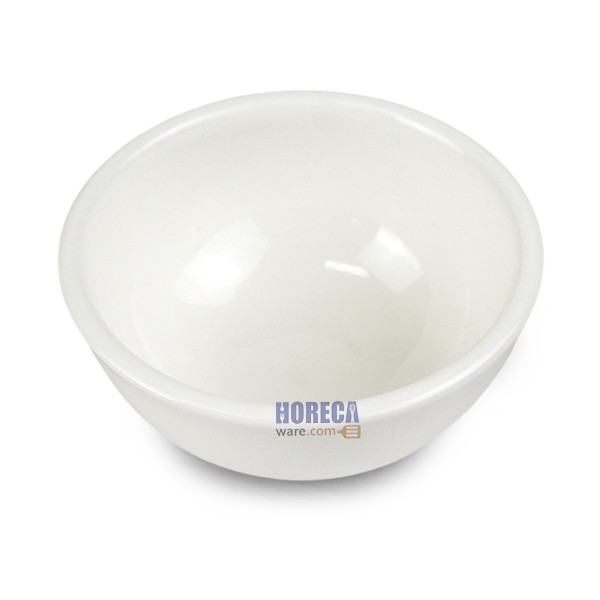4.5-inch plain white rice bowl, Fo Ceramic brand