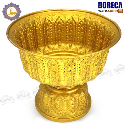 Lao pattern tray, gold, 24 cm, seal