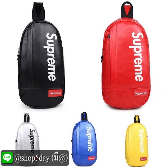 ♨️ Supremes p-b-b กระเป๋าคาดหน้าอก (หนัง Pu)