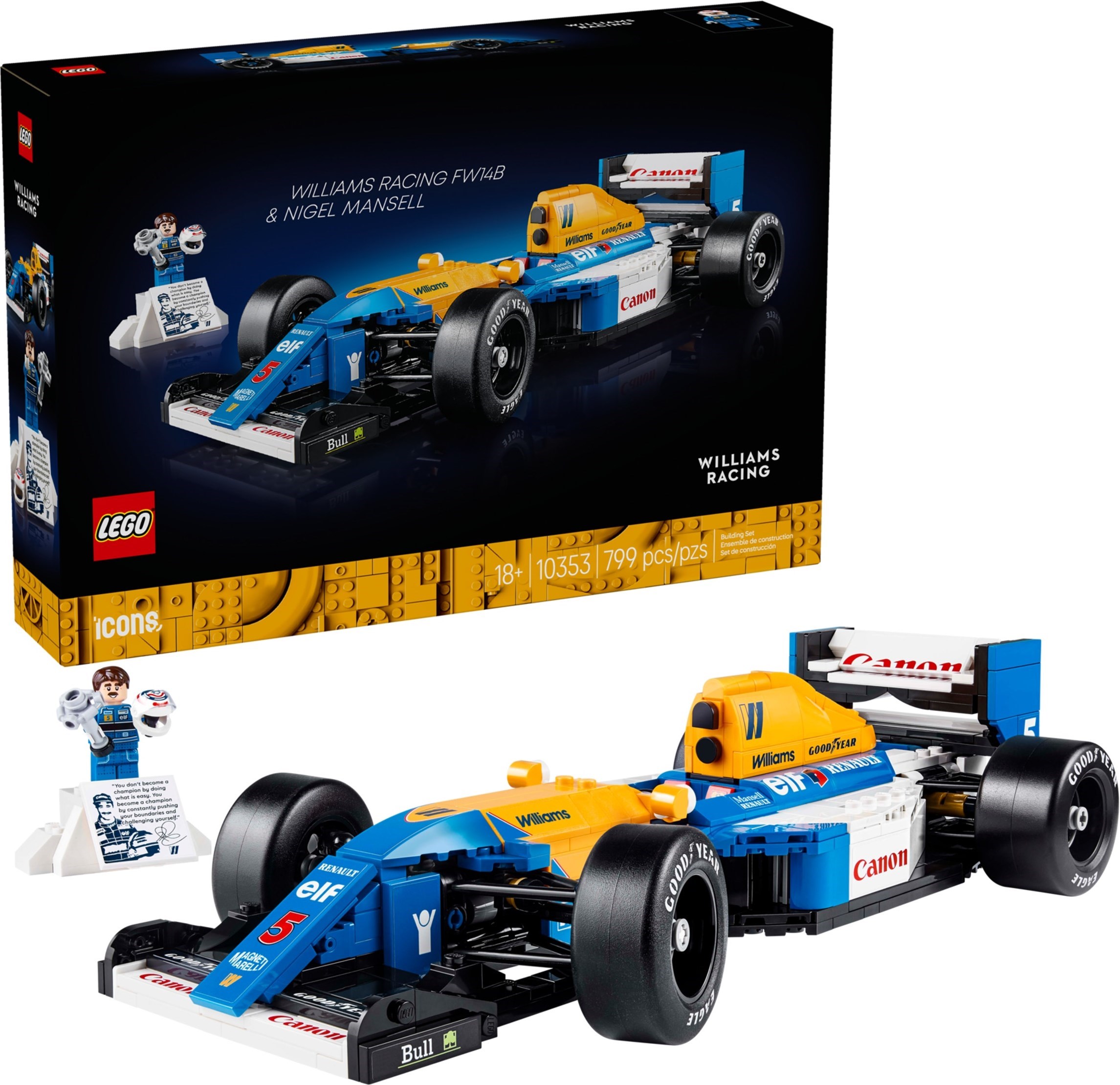 LEGO เลโก้ 10353 Williams Racing FW14B & Nigel Mansell