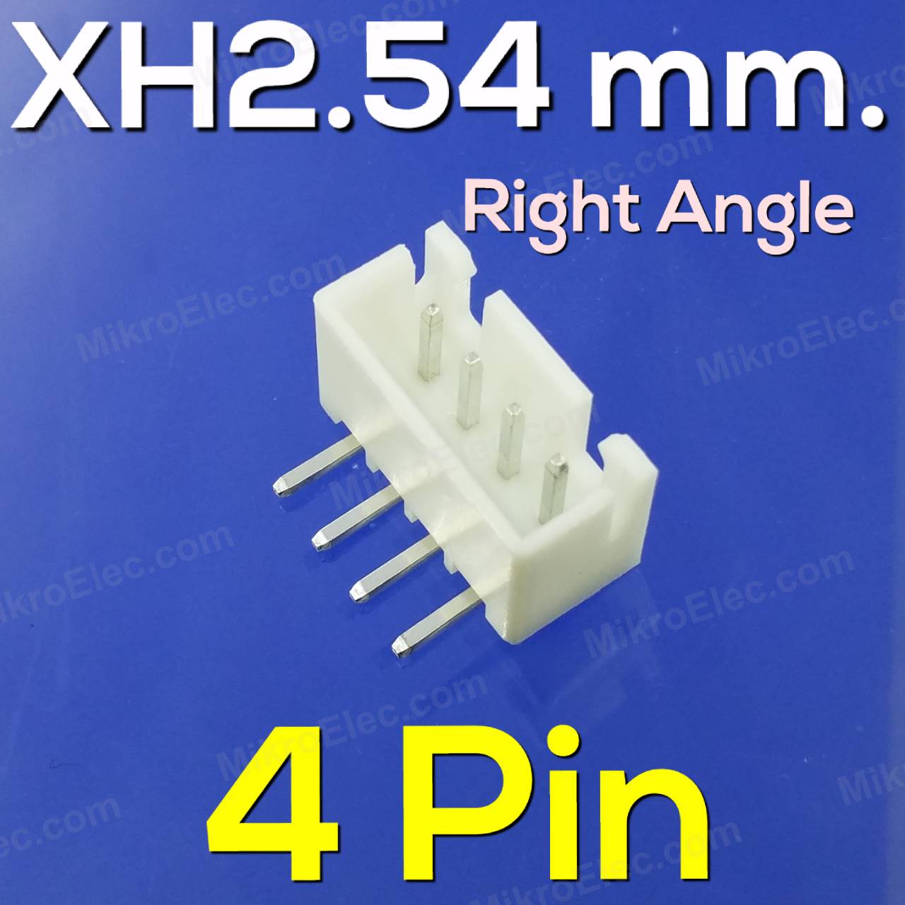 JST XH2.54 ขางอ 4ขา connector 4Pin Pitch 2.5mm Right Angle Terminal Male Plug socket PCB ขั้วต่อคอนเน็กเตอร์ ตัวผู้