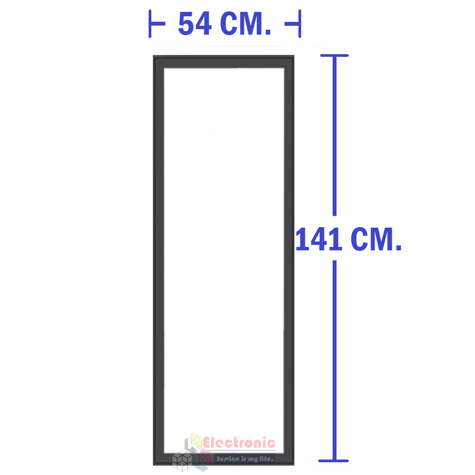 ขอบยางประตูตู้แช่ Sanden Intercool-(ซันเดนท์ อินเตอร์คูล)สำหรับรุ่น SVC-1500SBD-อะไหล่แท้ ใส่ง่าย ขนาด 54*141 เซนติเมตร ยางแบบศรกดตามร่องกลาง ราคาต่อขอบยางประตู 1 บาน