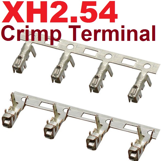 JST XH2.54 Crimp head Jumper Cable Terminal to Housing Female Connector