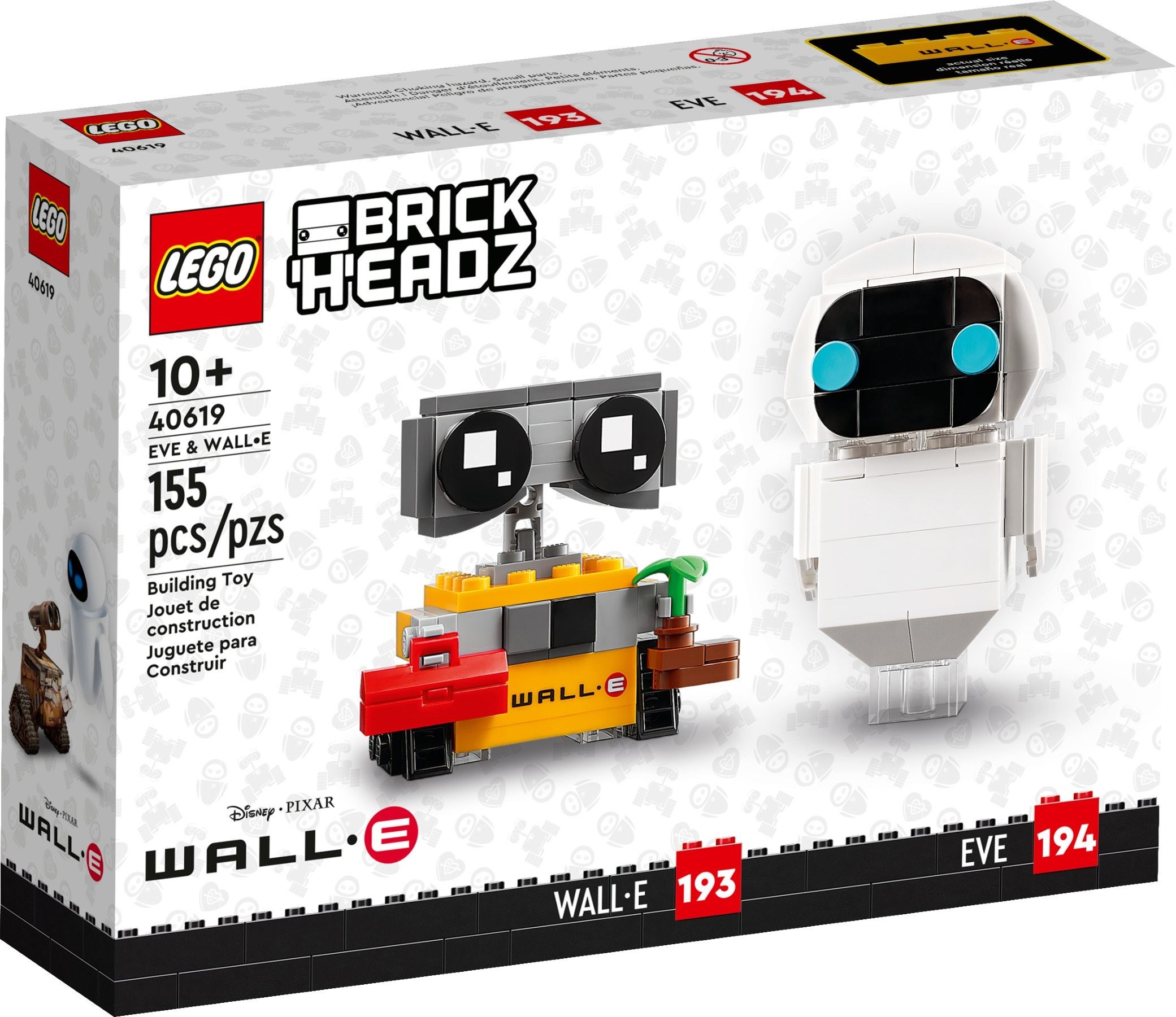 LEGO เลโก้ Brickheadz 40619: EVE & WALL-E