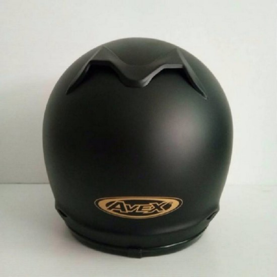 AVEX หมวกกันน็อคเต็มใบ ราคาถูก รุ่น DX ล้วน สีดำด้าน แว่นดำ