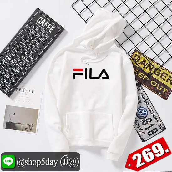 🔥 FILA เสื้อฮู้ดแขนยาวยอดฮิต ใส่ได้ทั้งหญิงและชาย ‼️