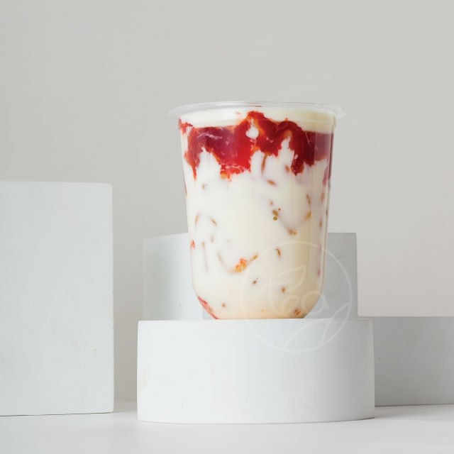 [N16U] แก้วแคปซูล ไม่พิมพ์ลาย 16 ออนซ์ ปาก 95 แก้วPP แก้วพลาสติก เรียบใส แก้วชานมไข่มุก บรรจุ 50ใบ