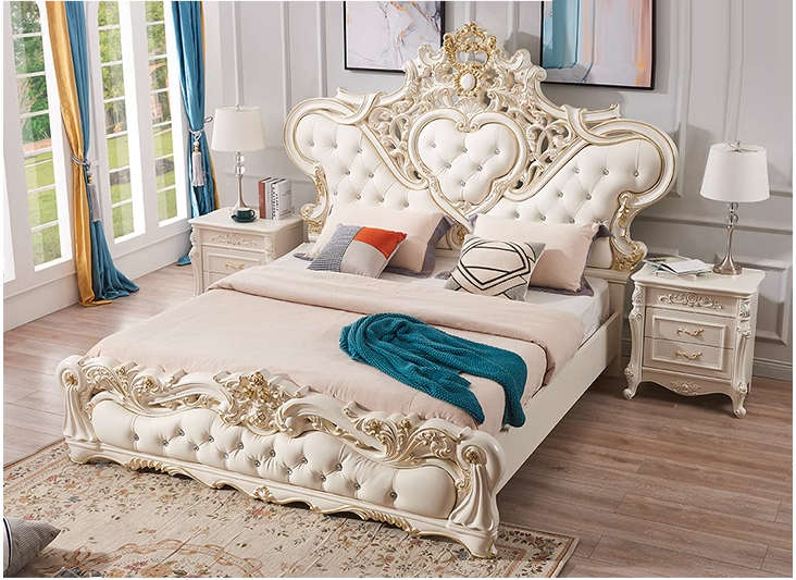 เตียงเจ้าหญิง เตียงหลุยส์ เตียงนอนหลุยส์ รุ่น Francy