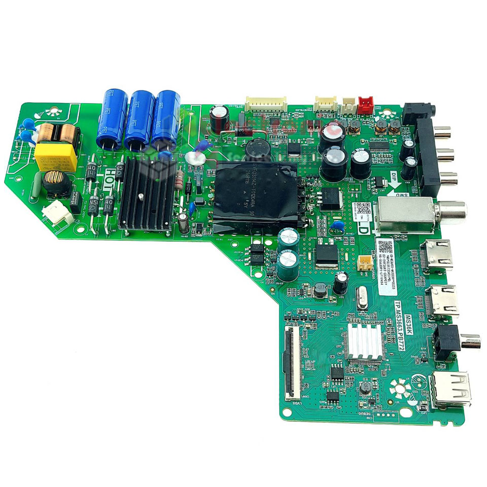 เมนบอร์ดทีวีTCL-ทีซีแอล รุ่น 40D3000/พาร์ทบอร์ดTP.MS3663.PB772*อะไหล่ใหม่แท้บริษัท #อะไหล่ทีวีTCL