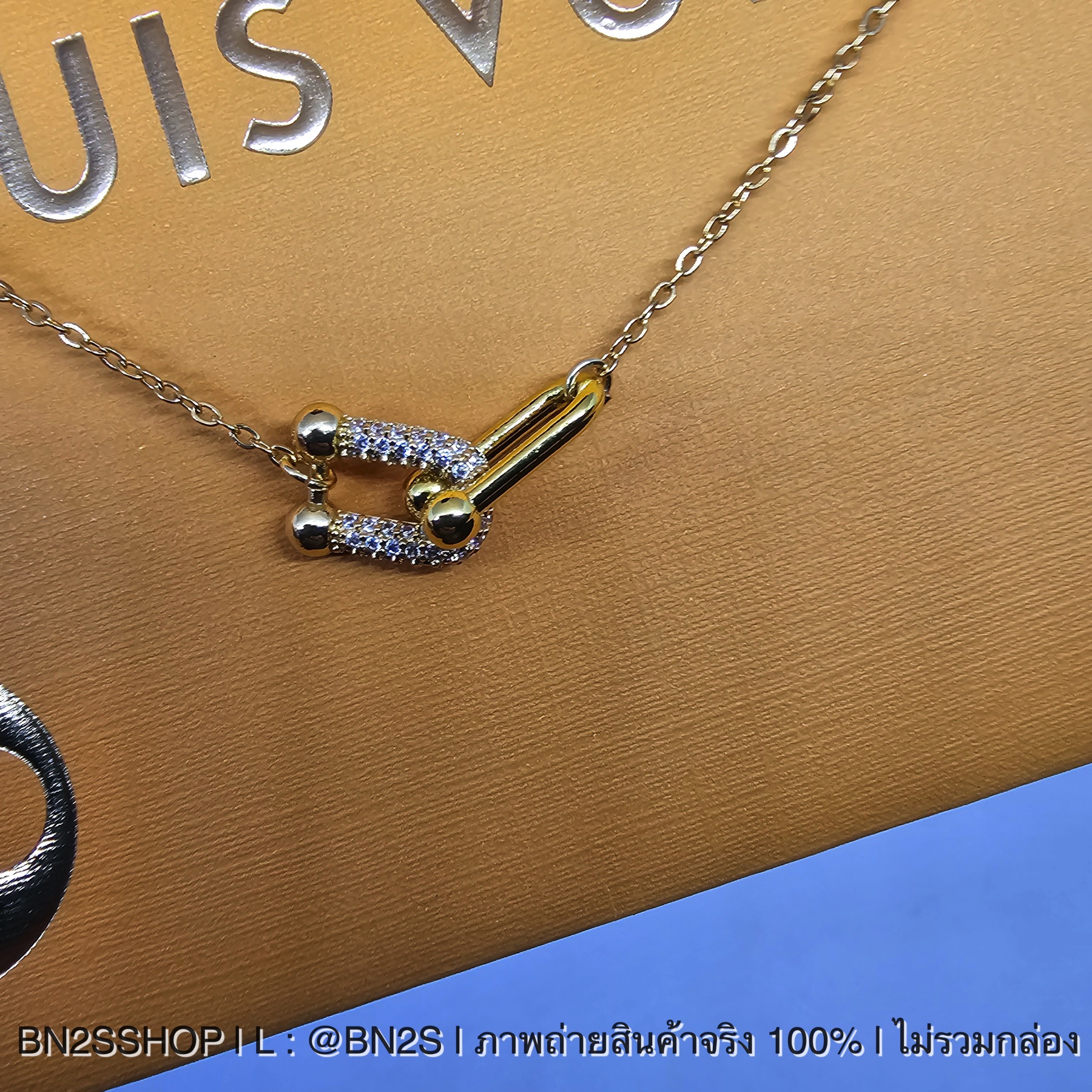 สร้อยคอทิฟฟานี่ TFN Link Pendant Necklace รุ่นลิงค์ อะไหล่ทอง สายโว่ งานสวย น่ารัก
